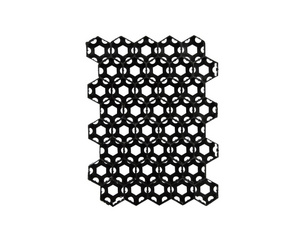 Решётка газонная 40x53 см цвет чёрный